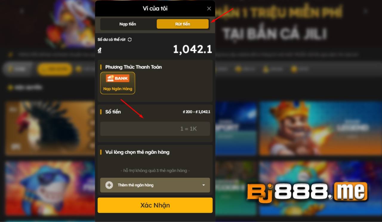 rút tiền bj88